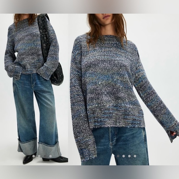 Free People Sweaters - Free People Chunky Knit Cotton Candy Pullover - Large